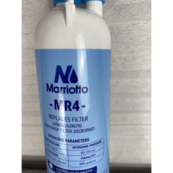 Marrioto MRW4 Refrigerator Water Filter Fits EDR3RXD1 4396841... 1 Filter - Picture 2 of 6